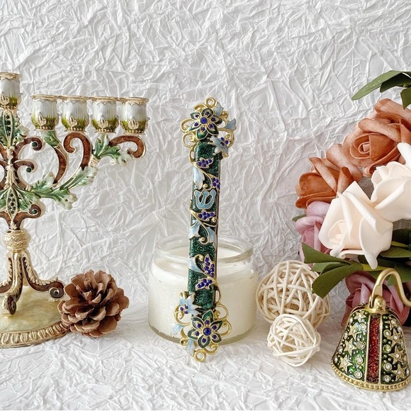 Hand Painted Exquisite Mezuzah - Picture 6 of 6